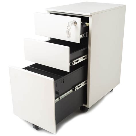 pemberly row 3 drawer steel file cabinet in white|Pemberly Row 3.